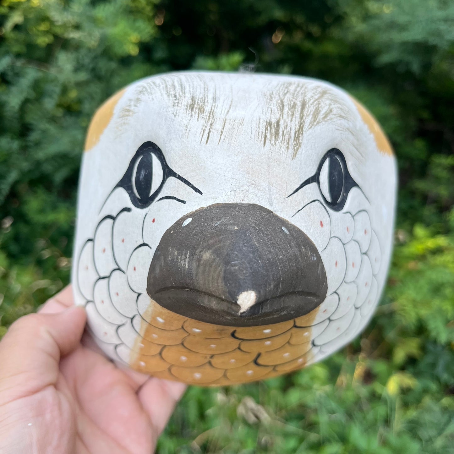 Vintage Argentinian Chané bird mask.