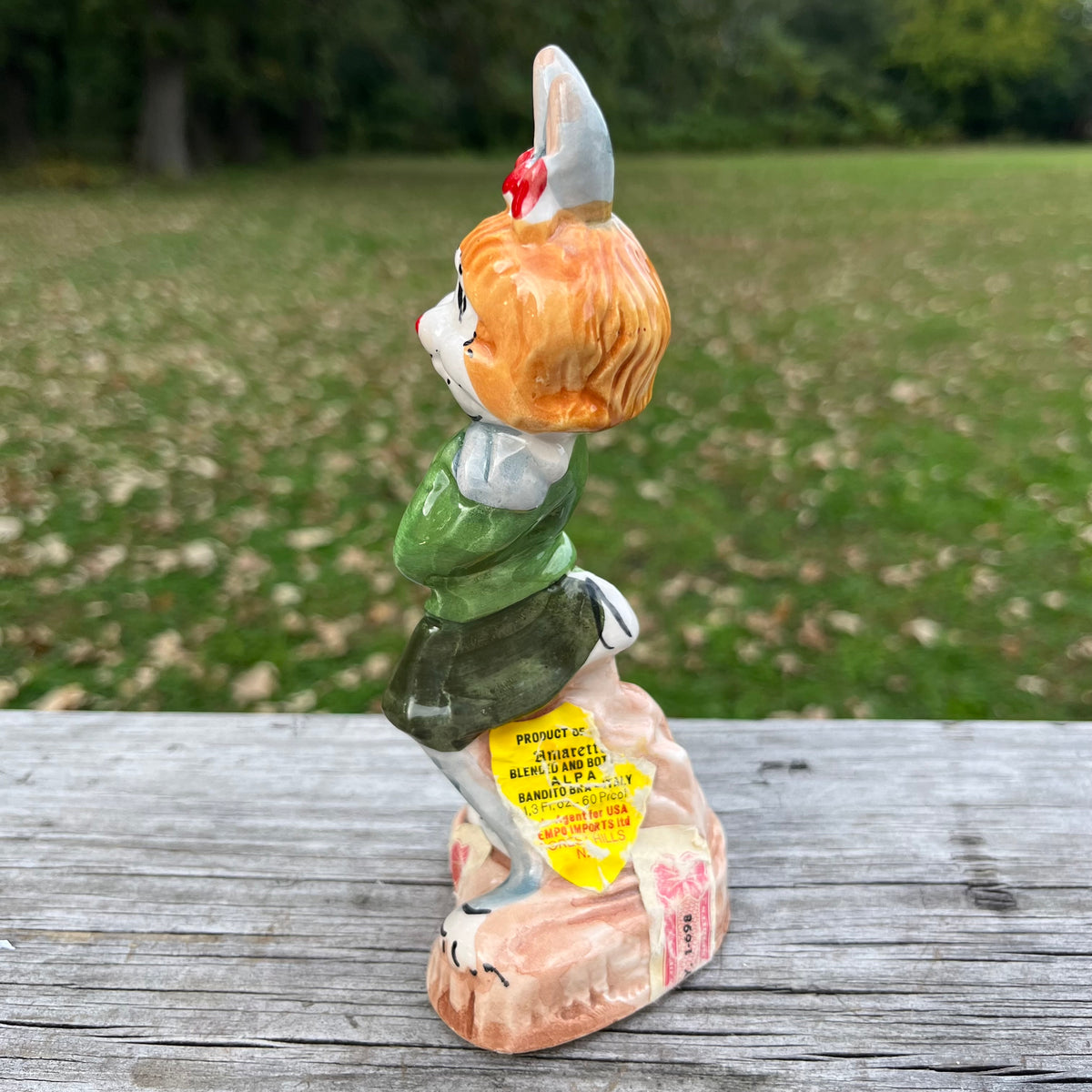 Vintage ceramic Honey Bunny Armaretto decanter.