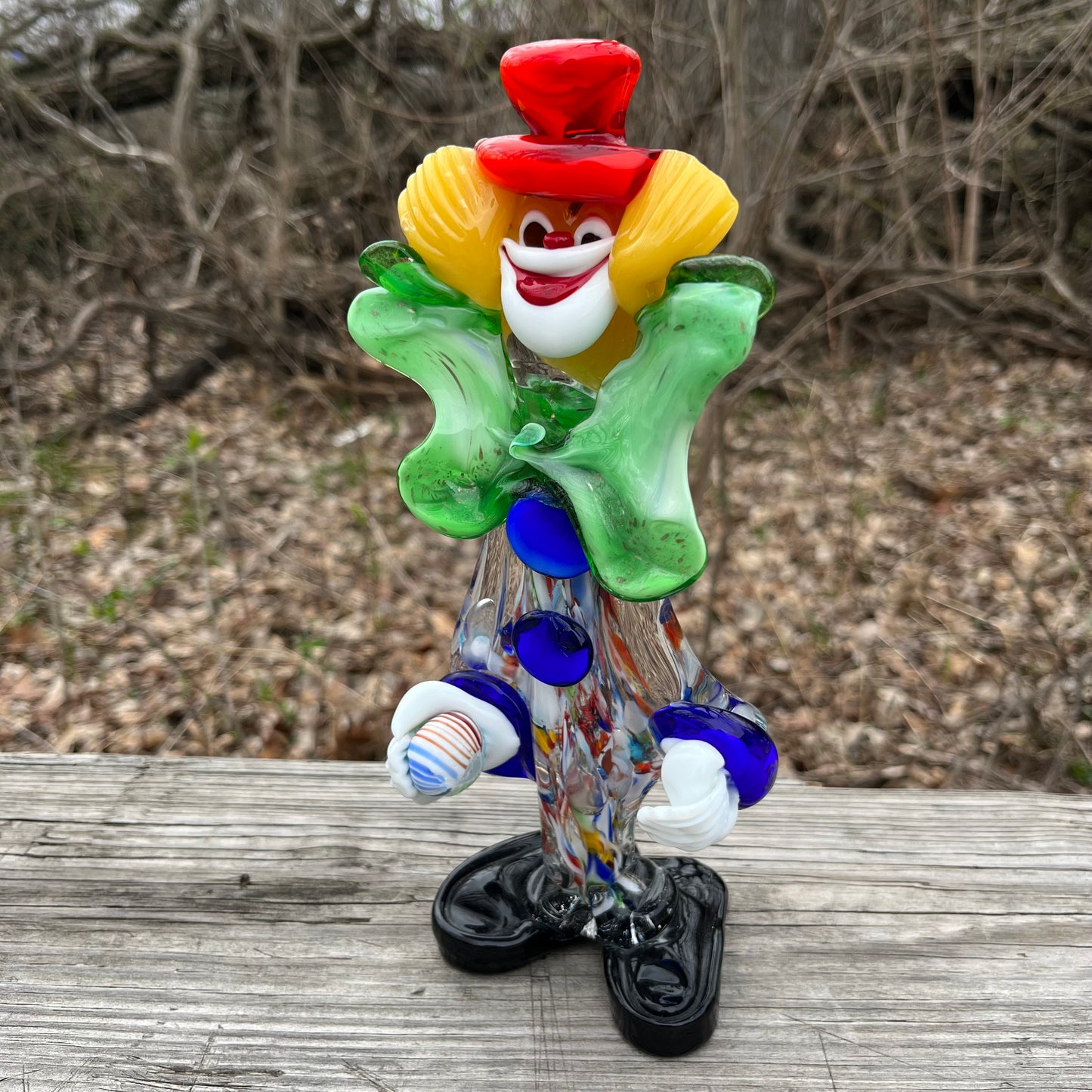 1960s Glass blown Murano clown.