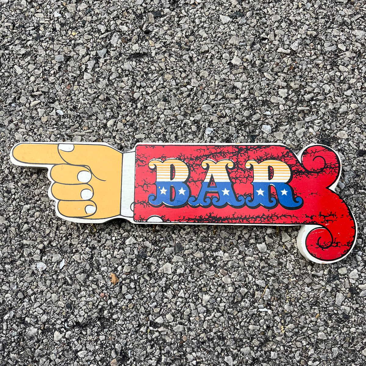 Vintage “Bar” key hook.