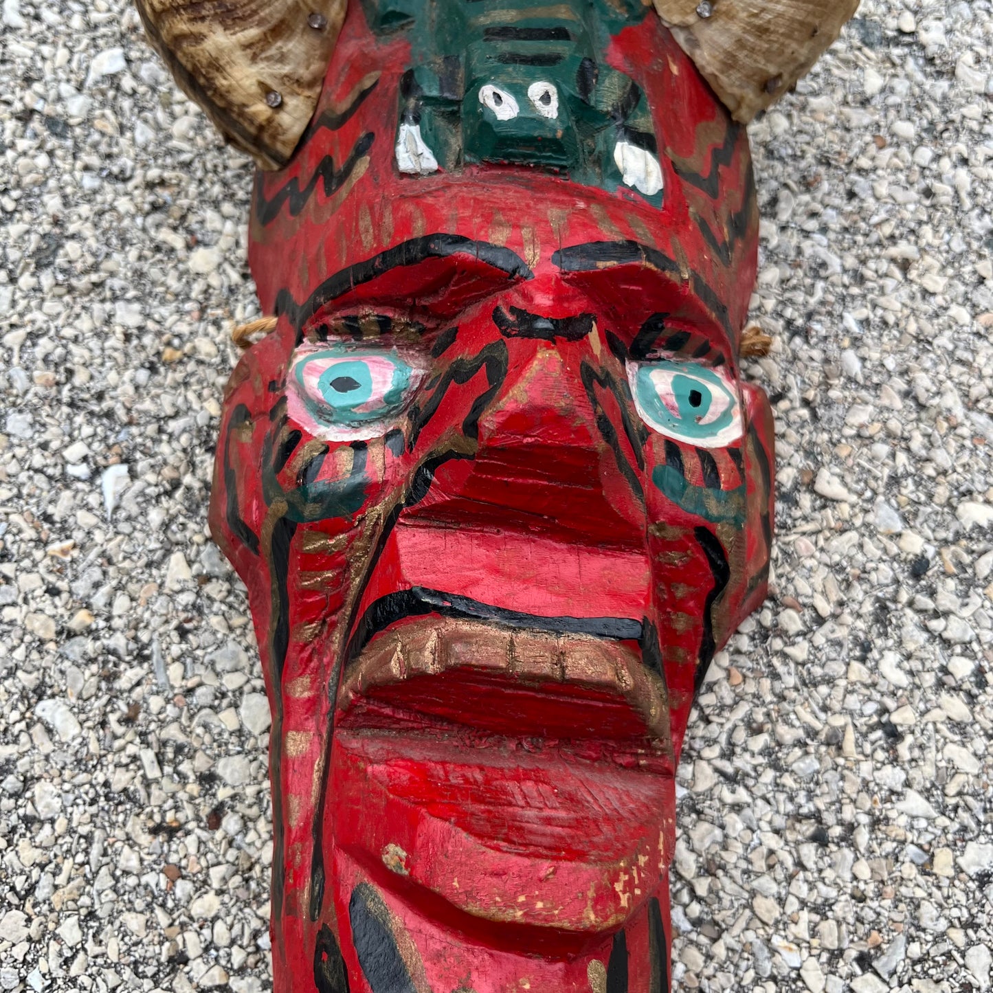 Vintage Guatemalan Diablo mask.