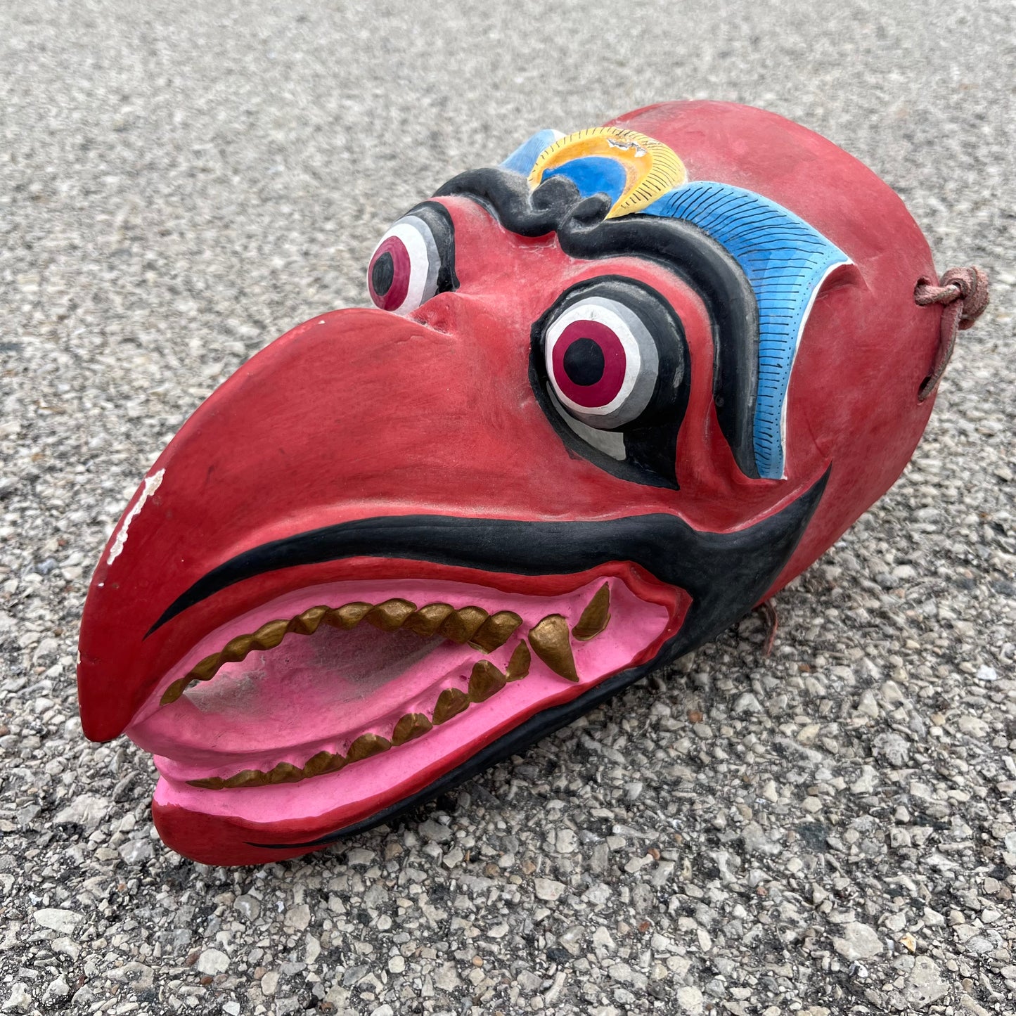 Vintage Balinese Garuda wood carving.