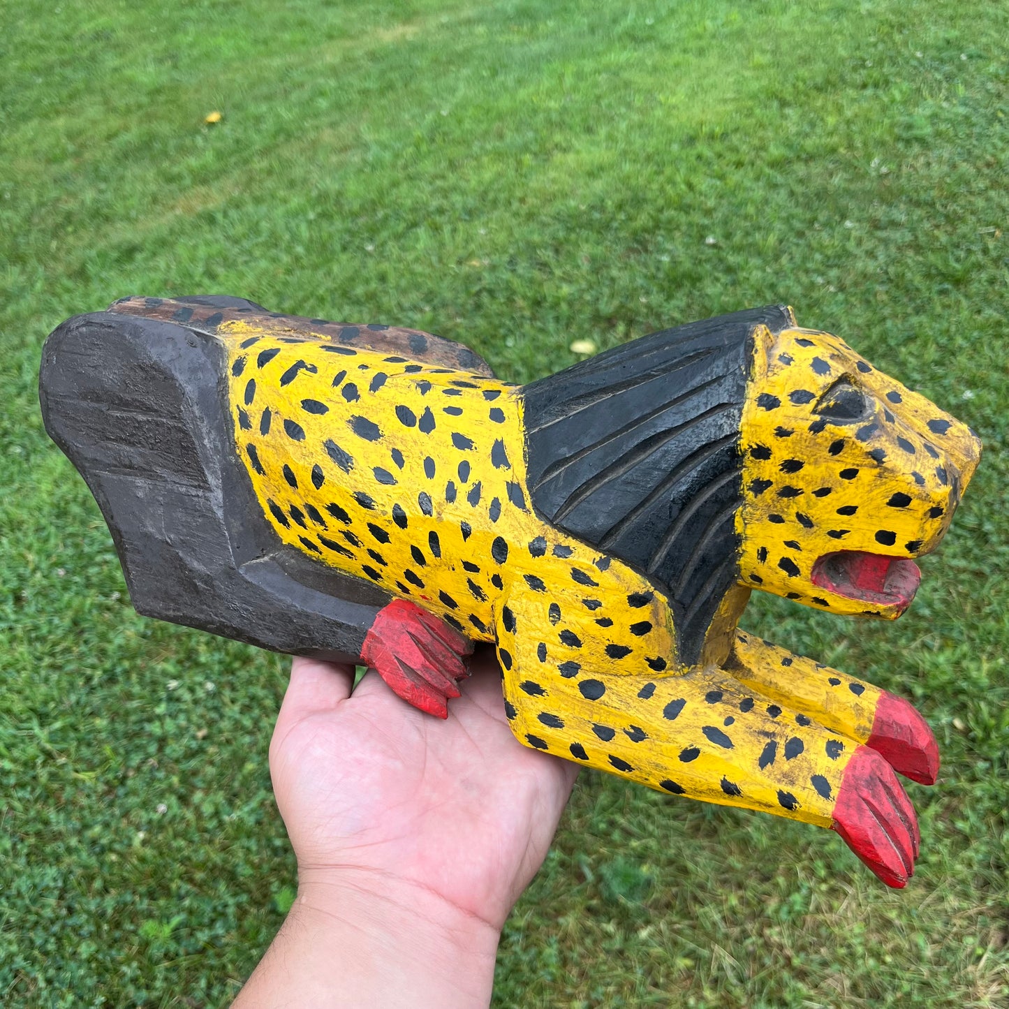 Vintage hand crafted Guatemalan leopard.