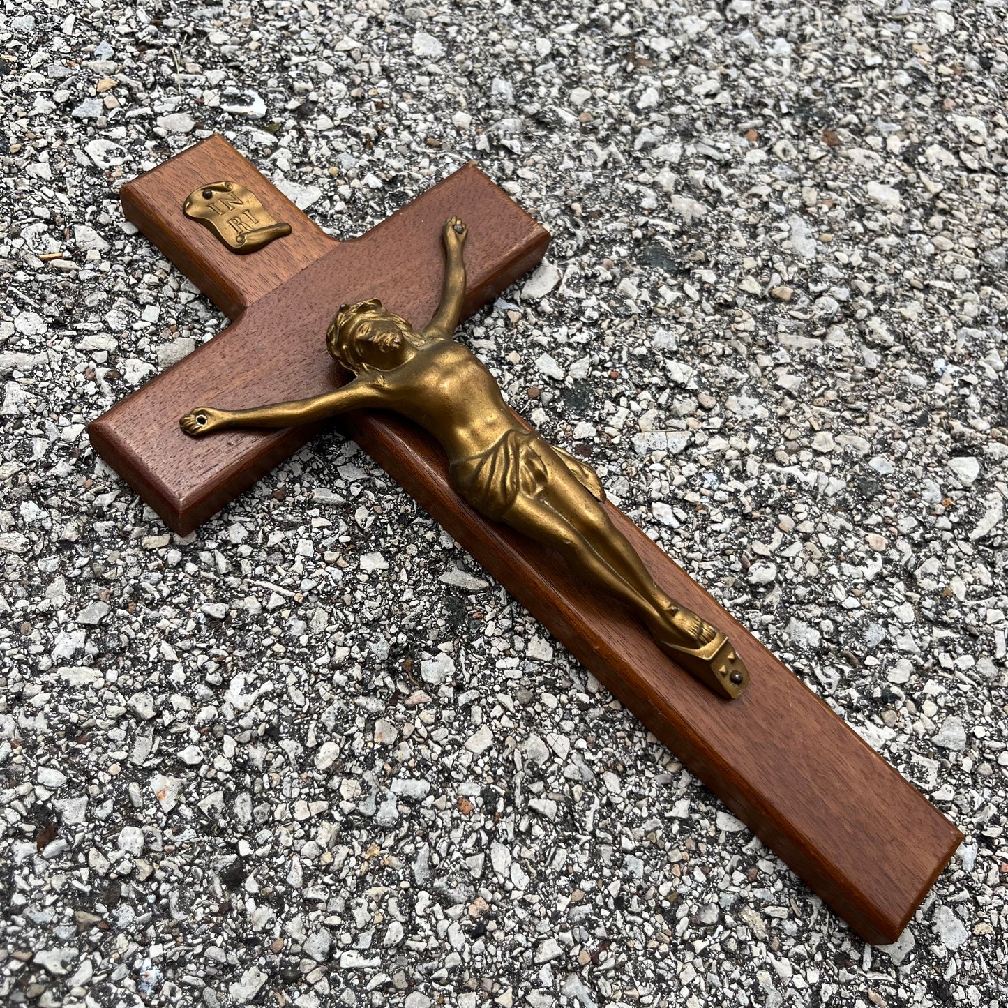 Vintage wooden crucifix.