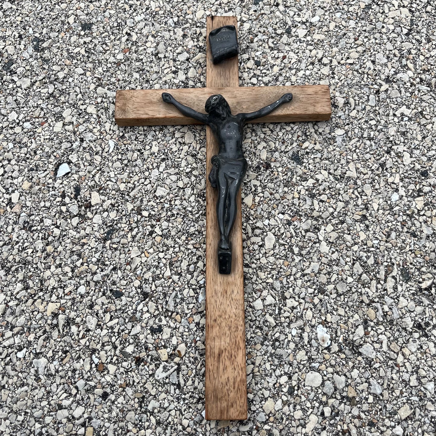 Vintage wooden crucifix.