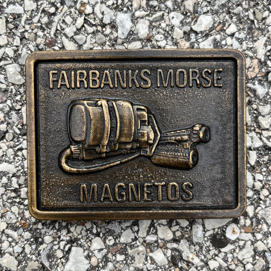 Vintage Fairbanks Morse Magnetos belt buckle.