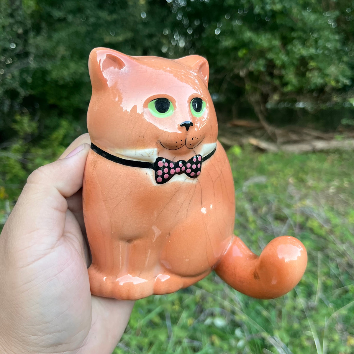 Vintage Kitty cat hook.