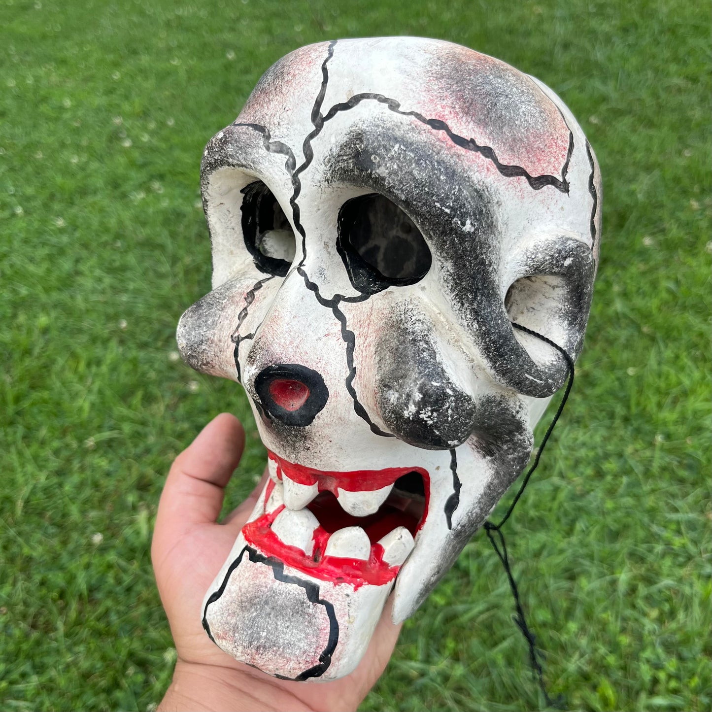 Vintage hand crafted skull mask.