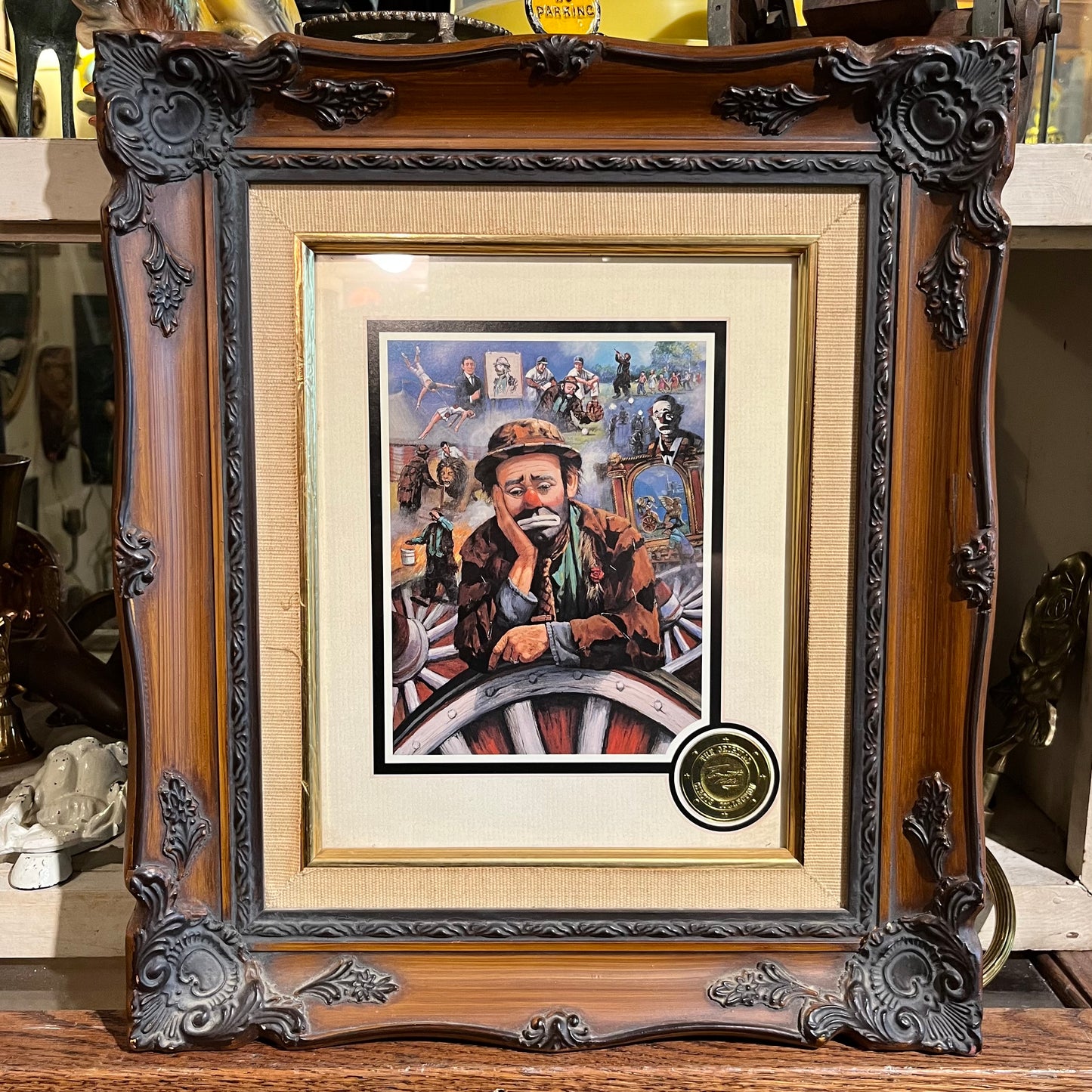 90s Emmet Kelly Jr. O.G. circus collection print.