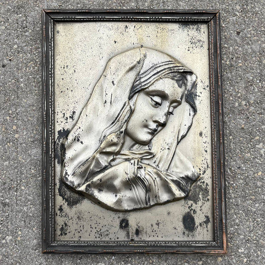 1950s Mother Mary plaque.