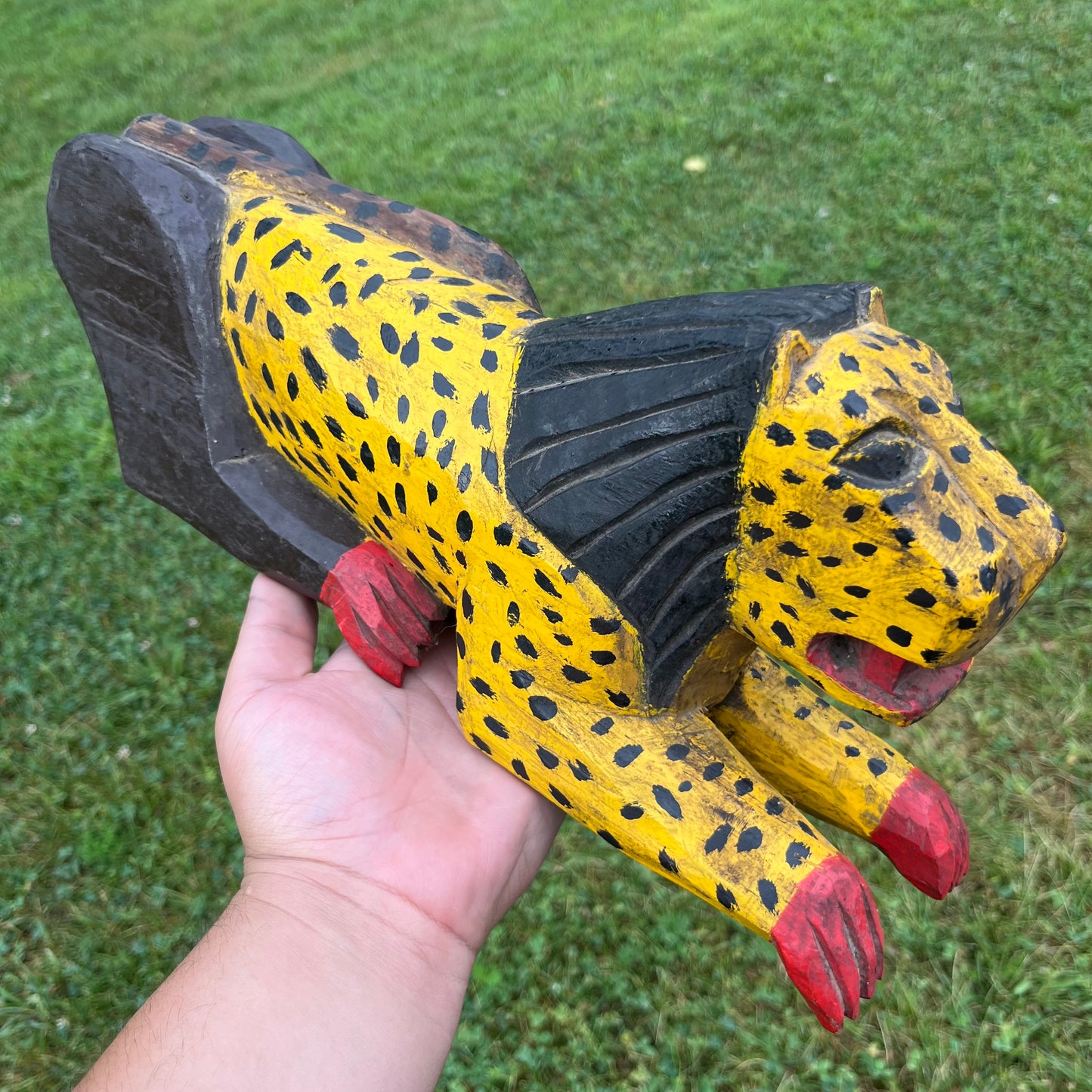 Vintage hand crafted Guatemalan leopard.