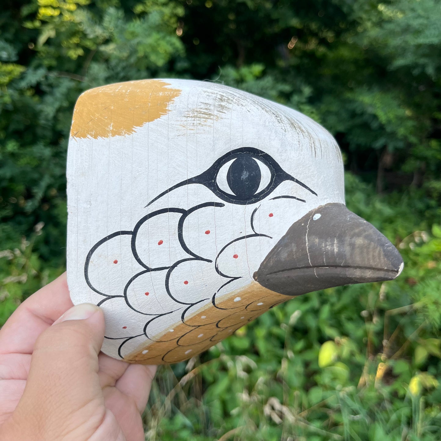 Vintage Argentinian Chané bird mask.