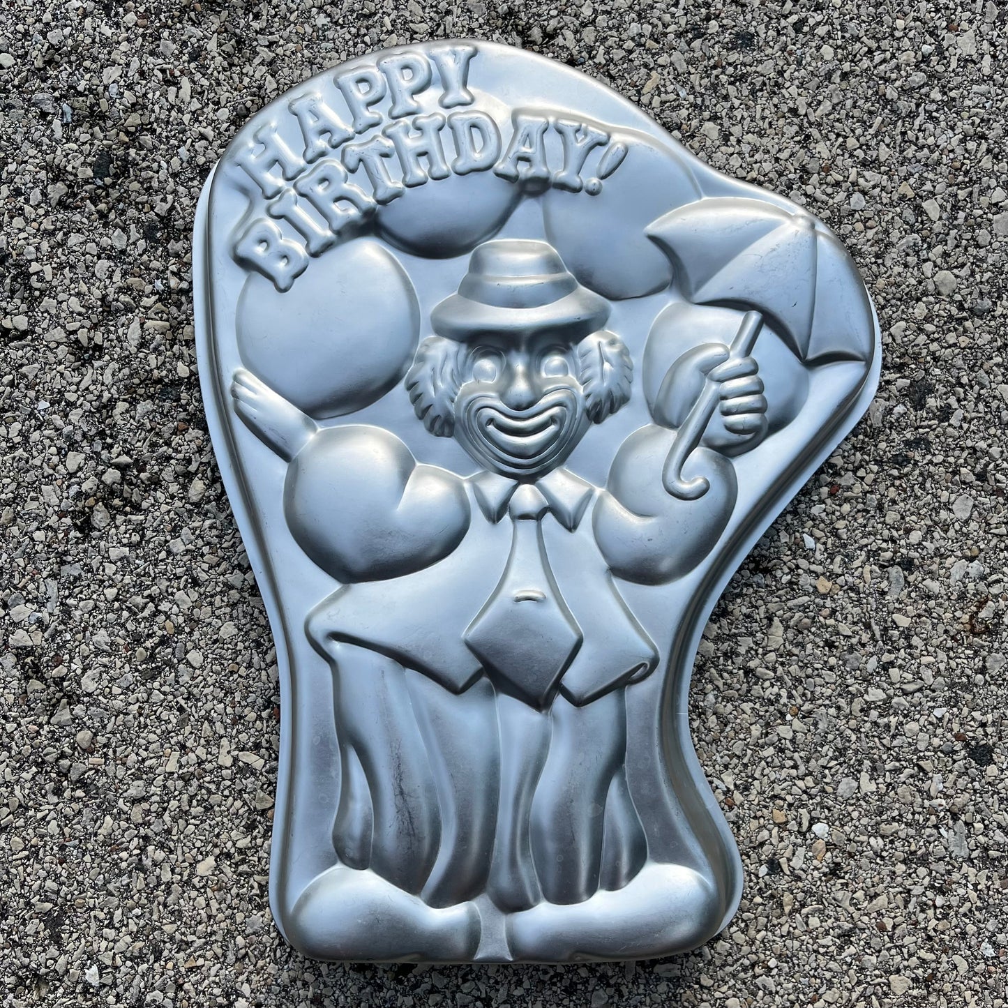 90s Happy Birthday clown cake pan.