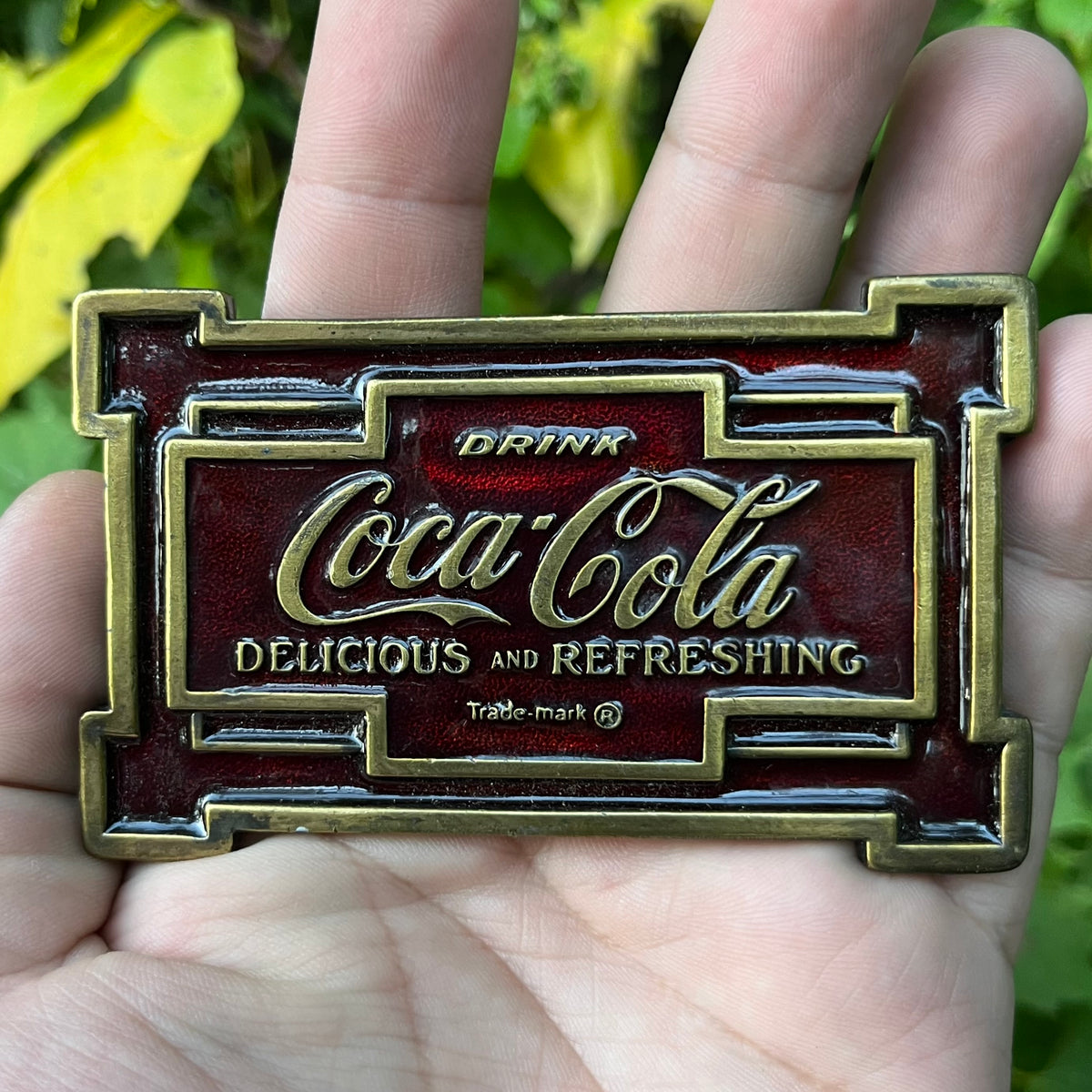 1975 Coca Cola belt buckle.
