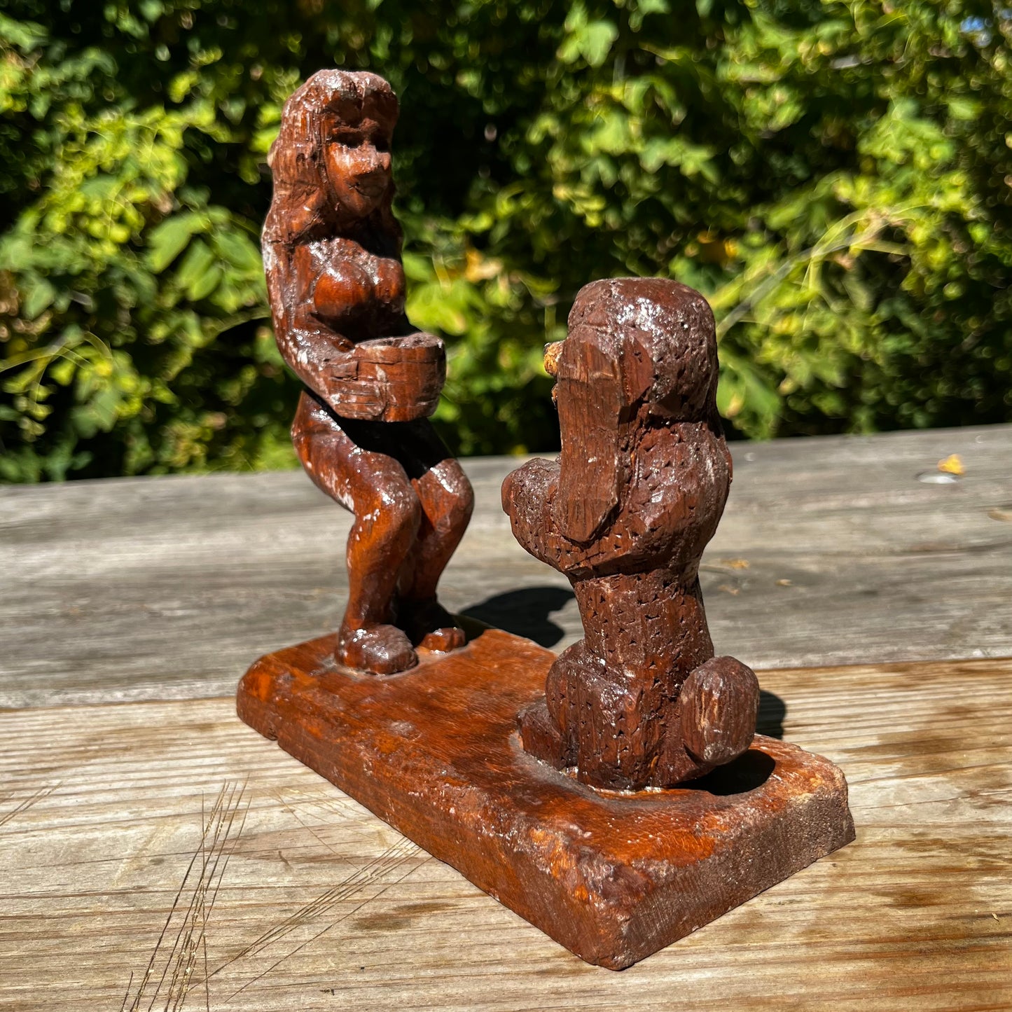 1950s Hand carved “Cha Cha” outsider art.