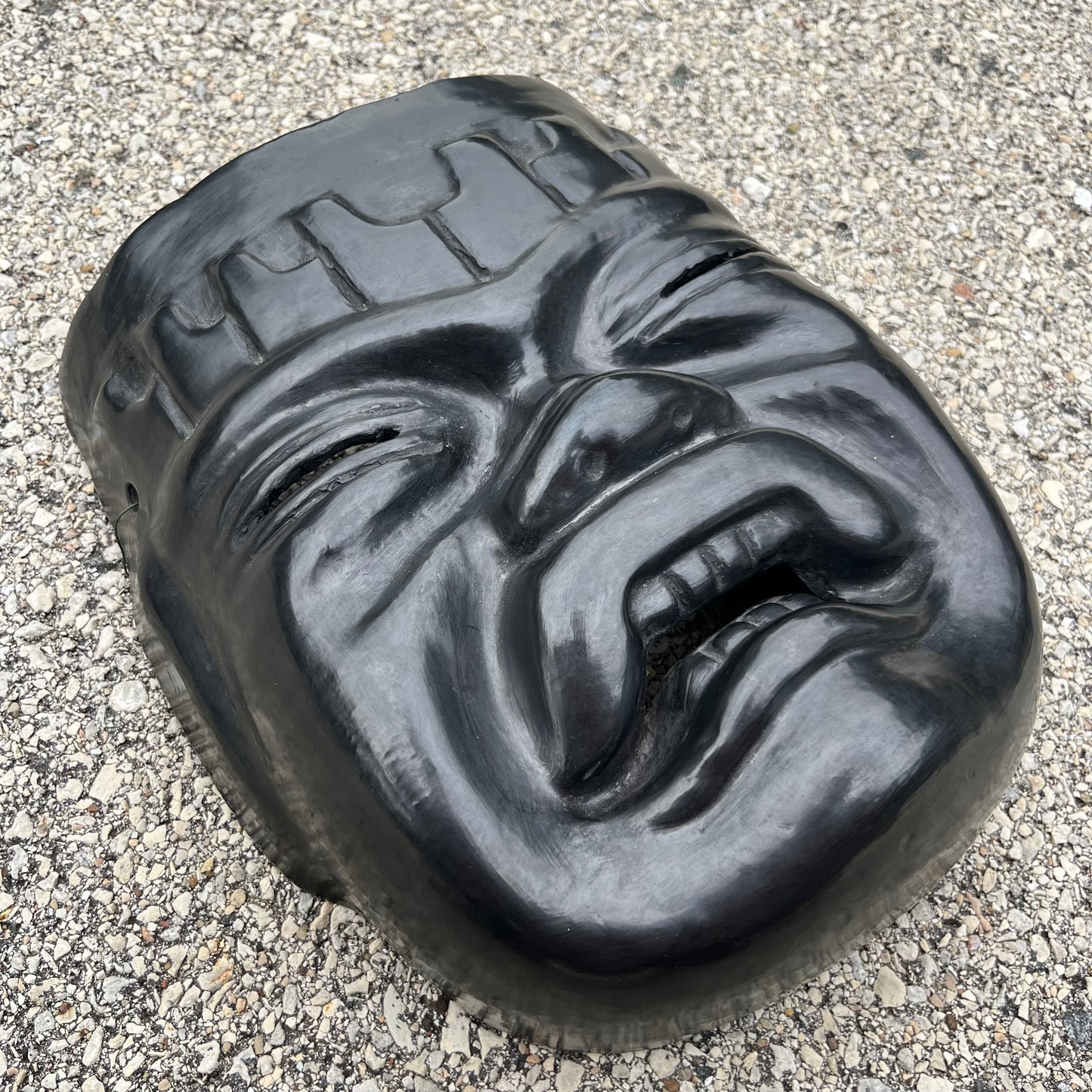 Vintage Oaxacan clay mask.
