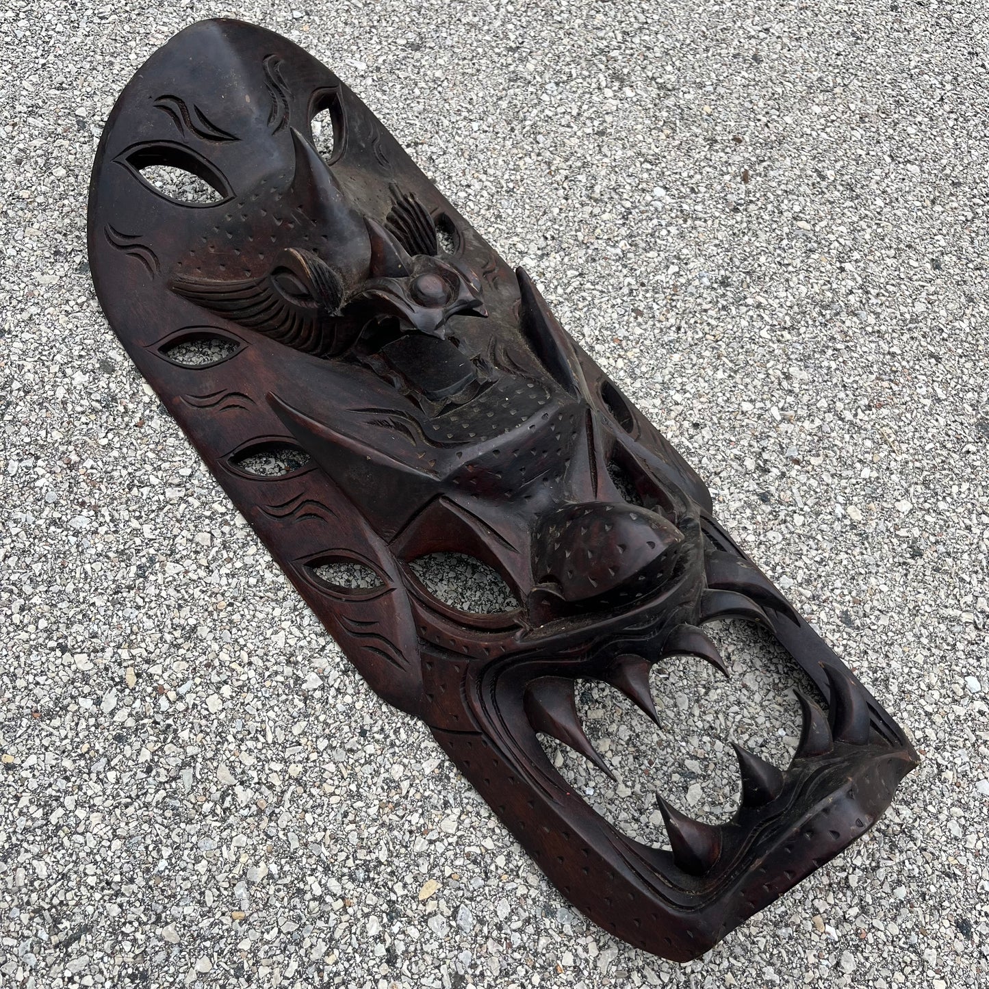 Vintage Filipino Bakunawa dragon mask.