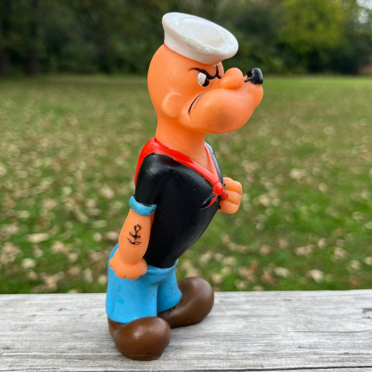 1974 Vinyl Popeye the sailor toy.