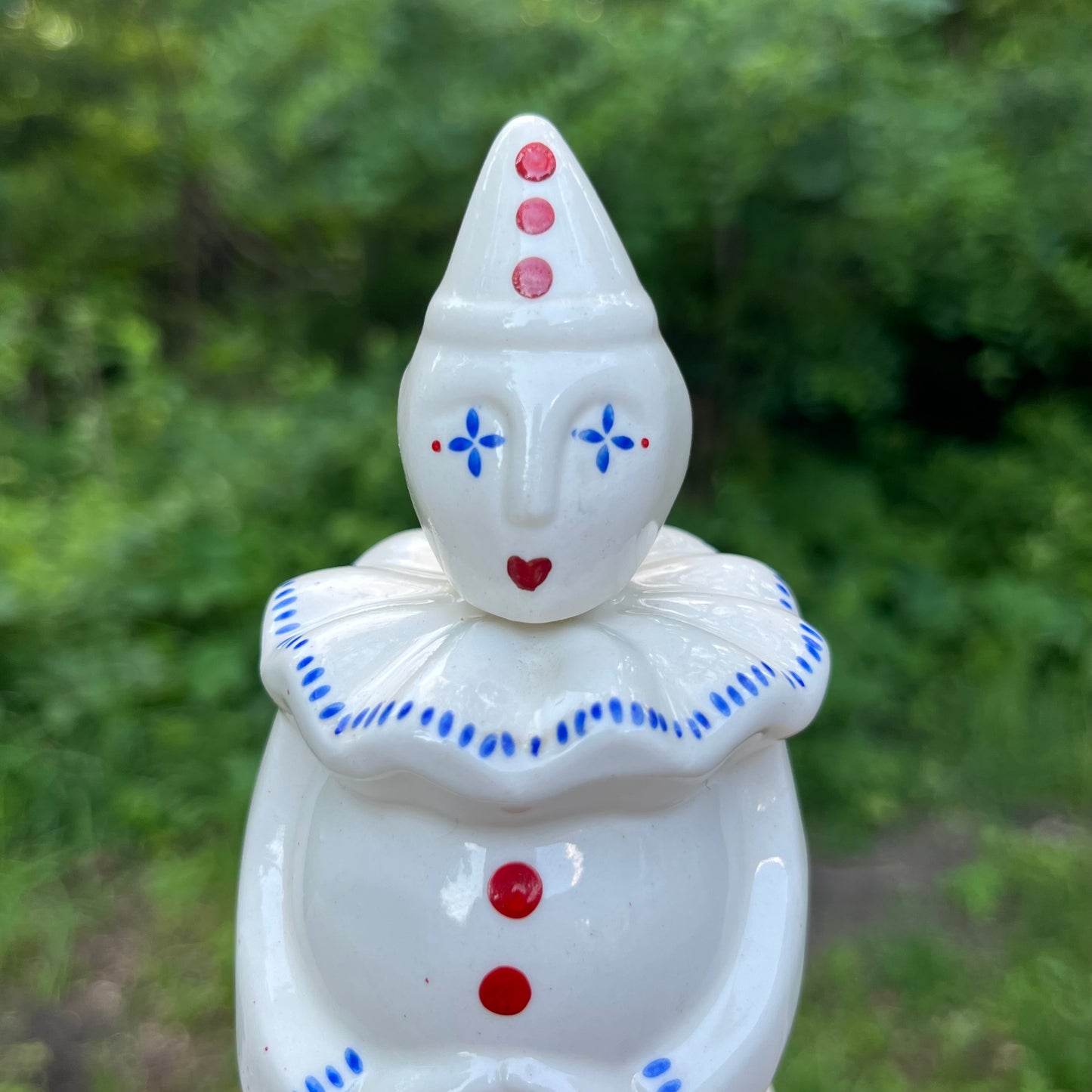 1980s Ceramic clown decanter.