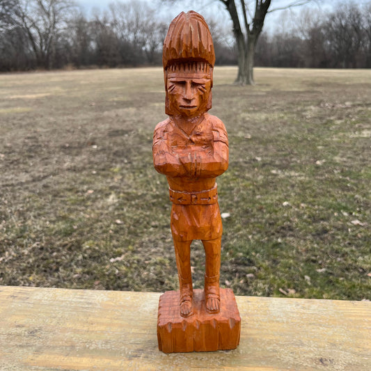 Vintage Apache wood carving.