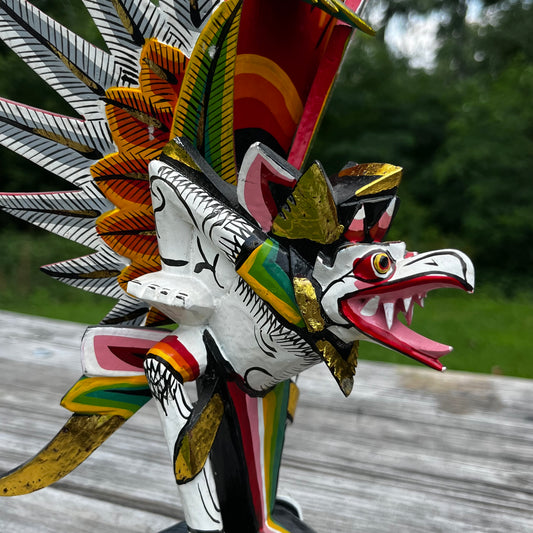 Vintage Balinese Garuda wood carving.