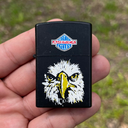 90s America Motorcycles flip lighter.
