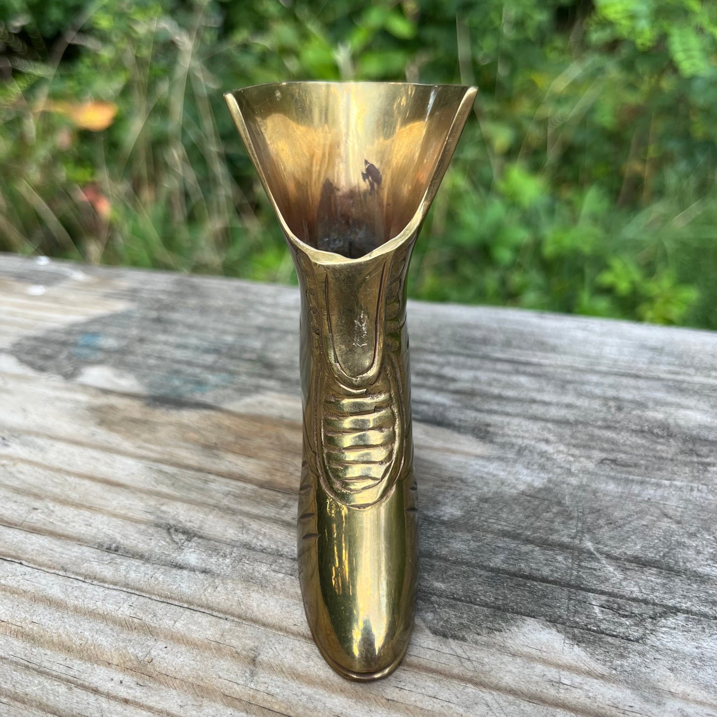 Vintage brass boot.
