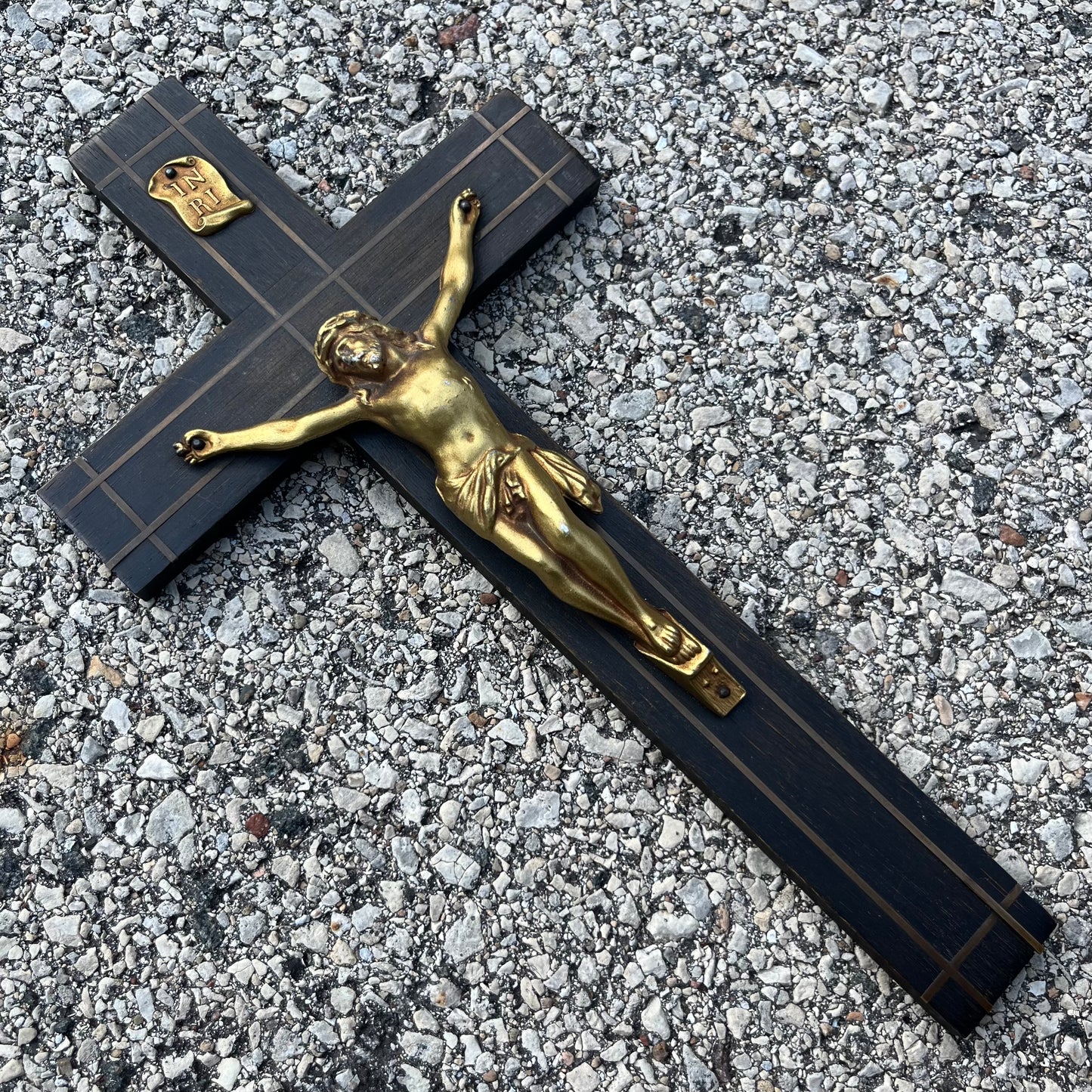 Vintage wooden crucifix.
