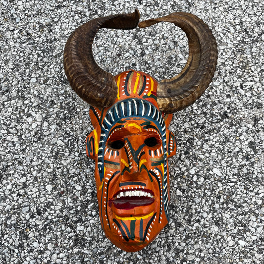 Vintage Guatemalan Diablo mask.