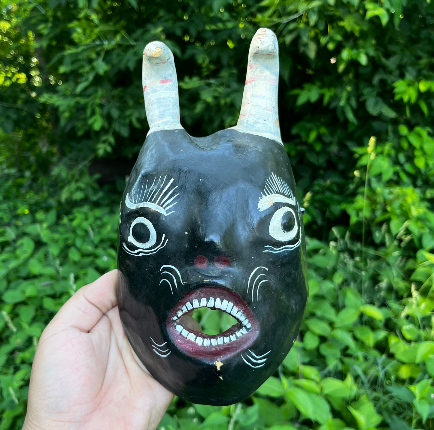 Vintage South American Devil mask.