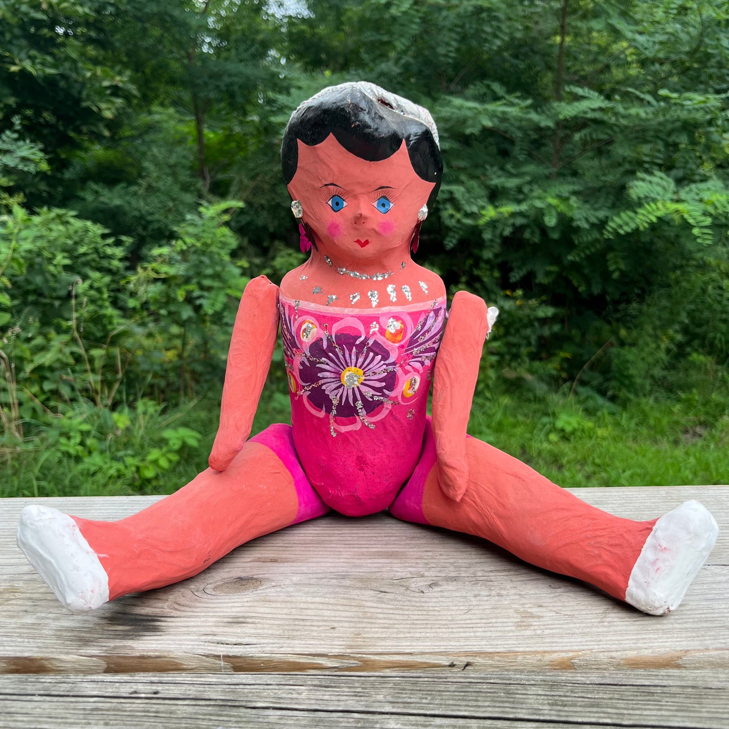 Vintage paper mache Lupita doll.