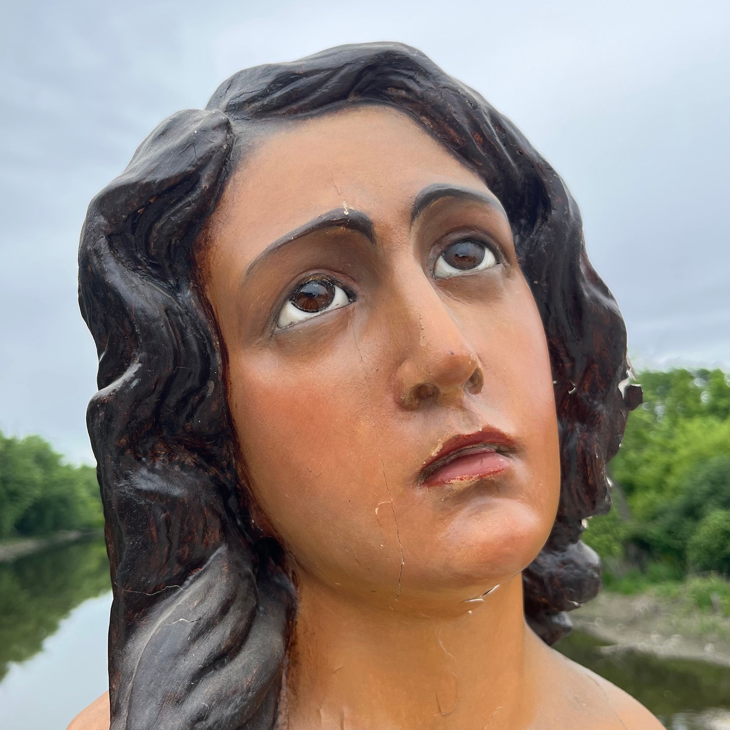 Early 1900s Panamanian Santa María la Antigua bust.