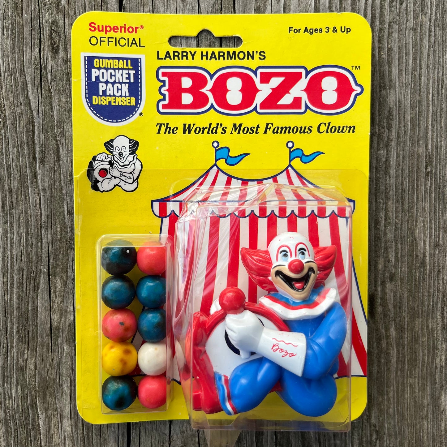 1987 Bozo the clown gum dispensar.