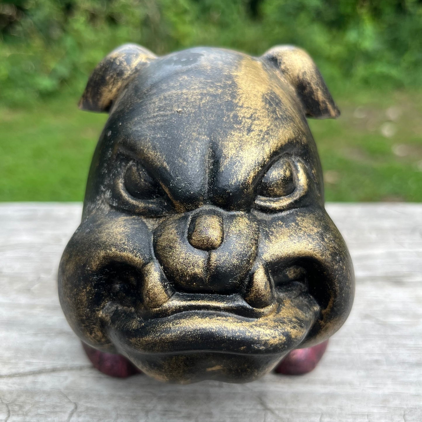 Vintage ceramic bulldog.