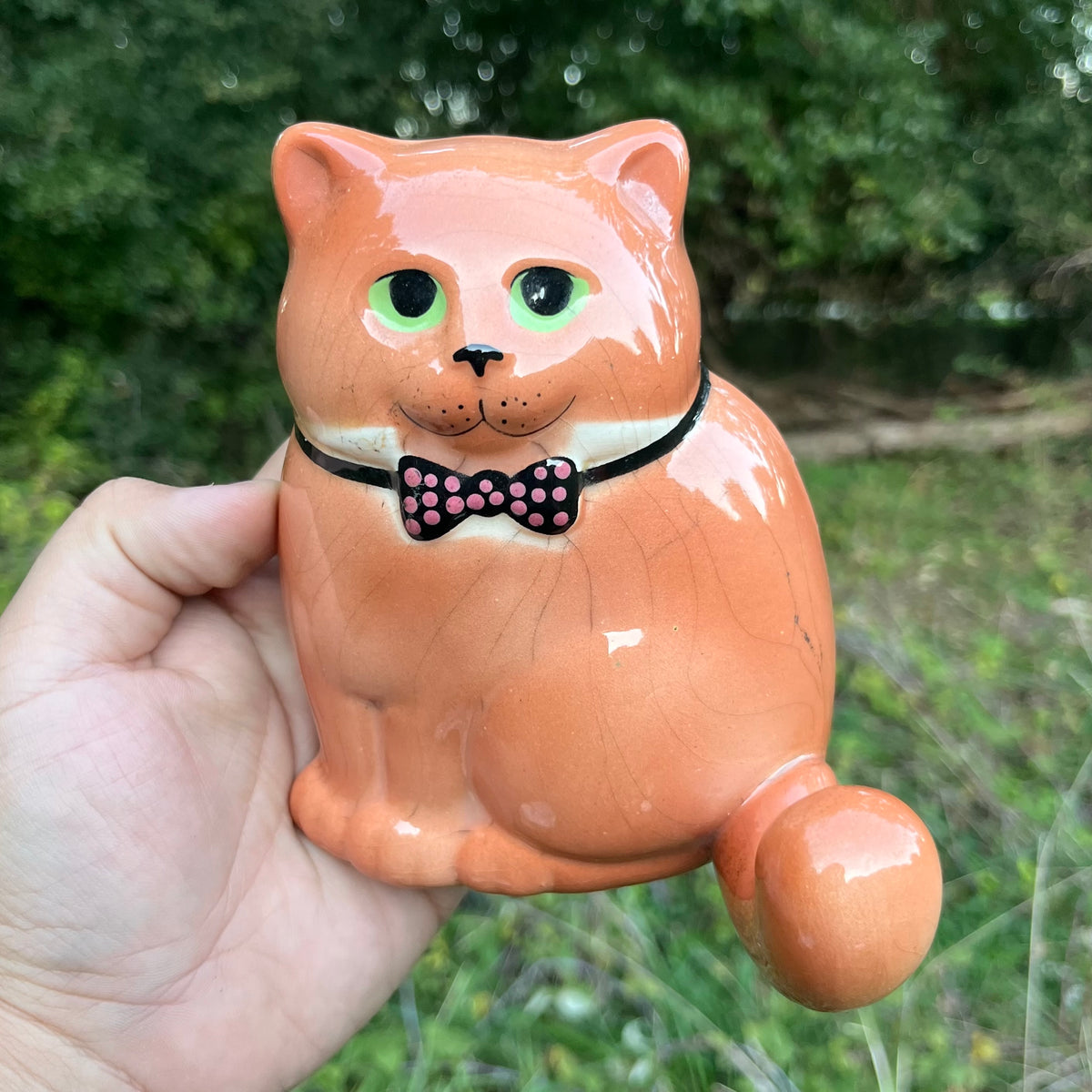 Vintage Kitty cat hook.