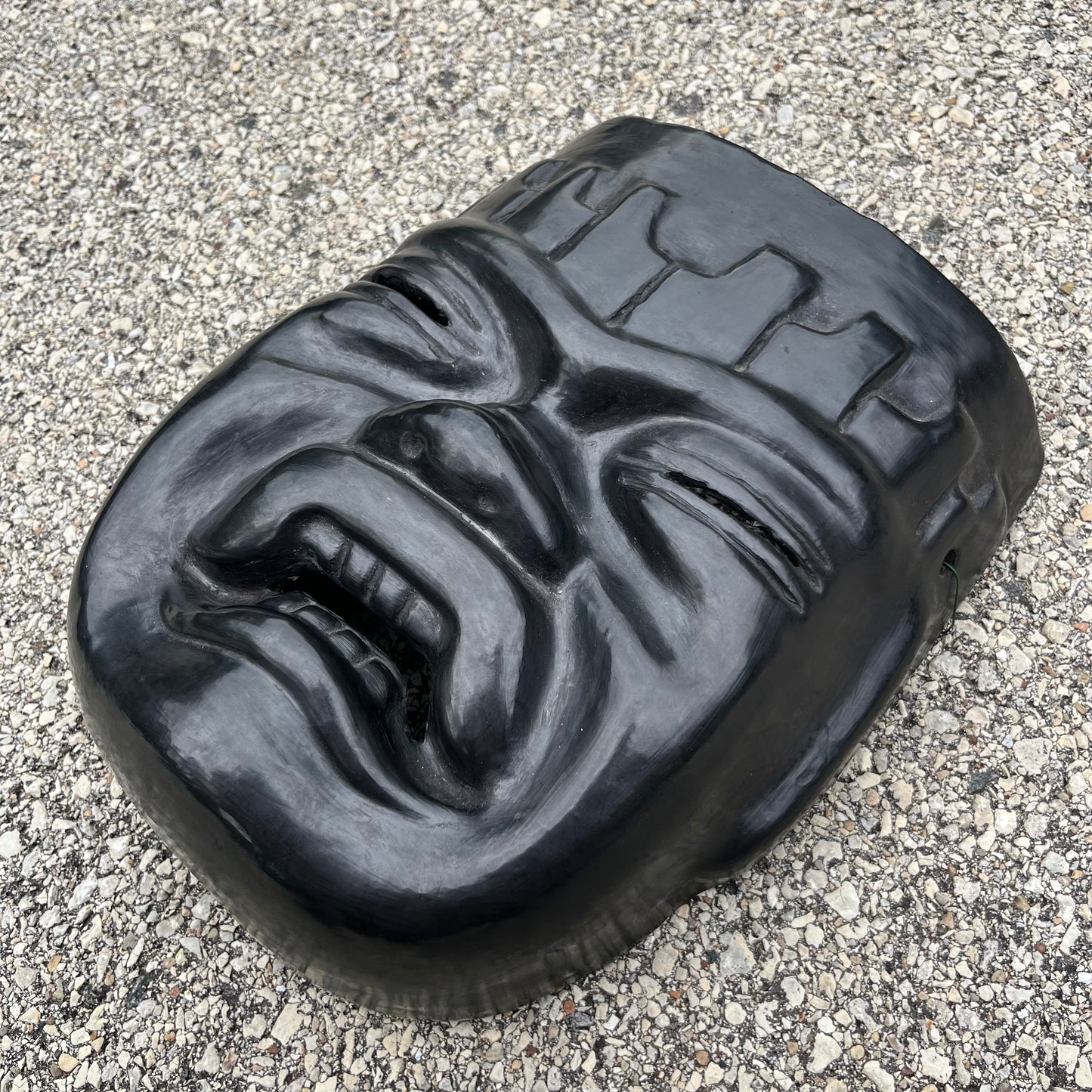 Vintage Oaxacan clay mask.