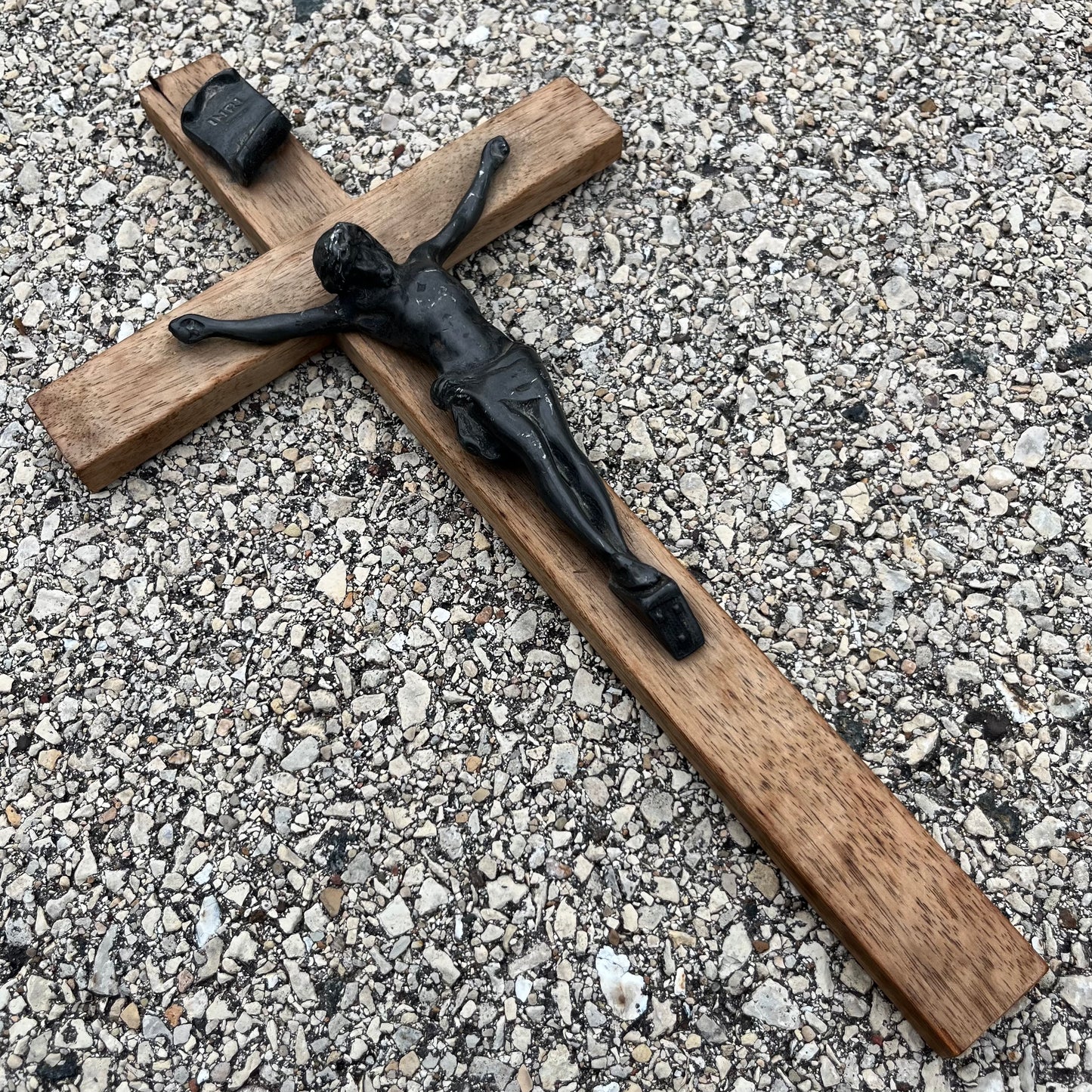 Vintage wooden crucifix.