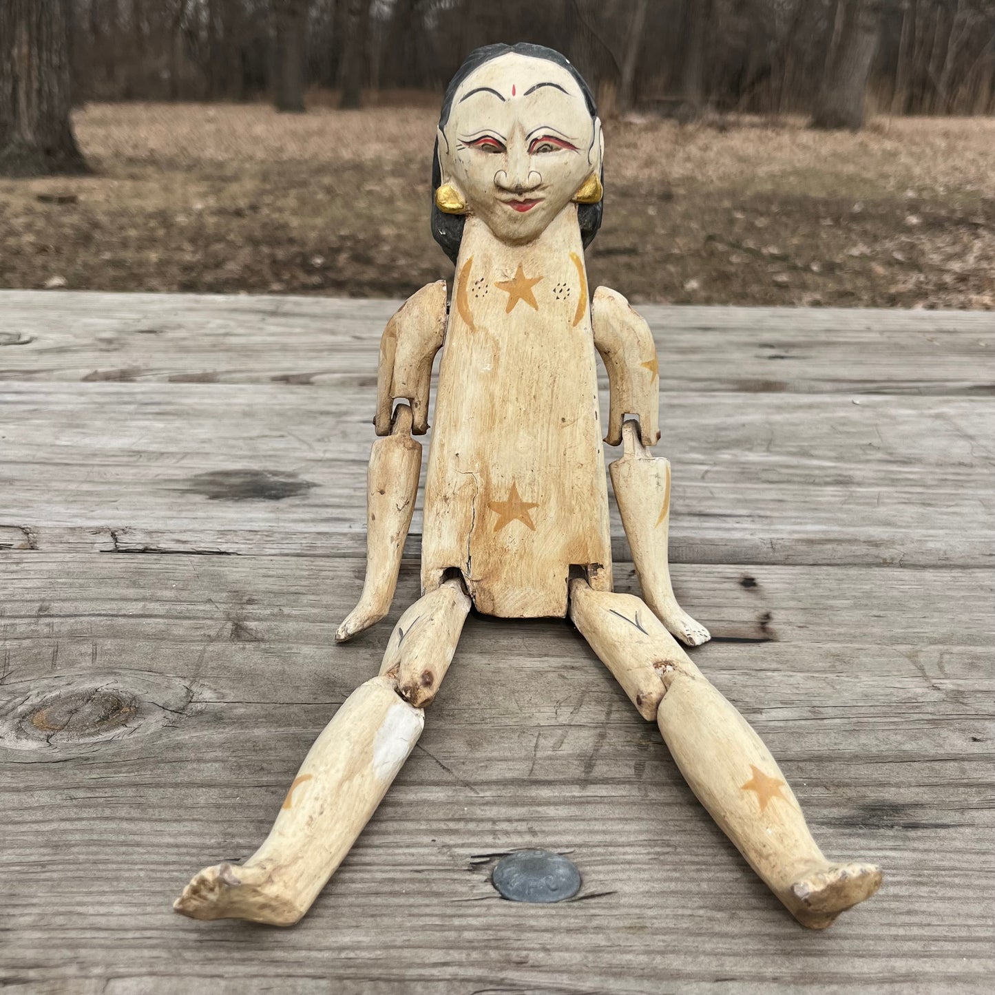 Vintage Balinese wood carving.