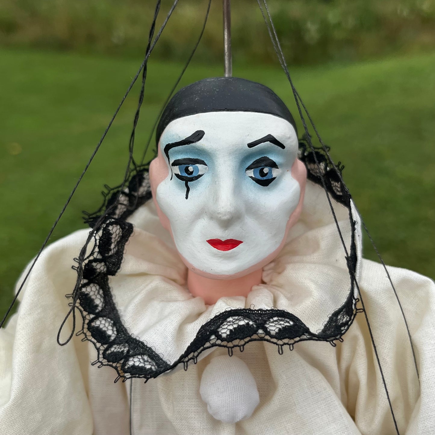 Vintage hand painted Pierrot marionette.
