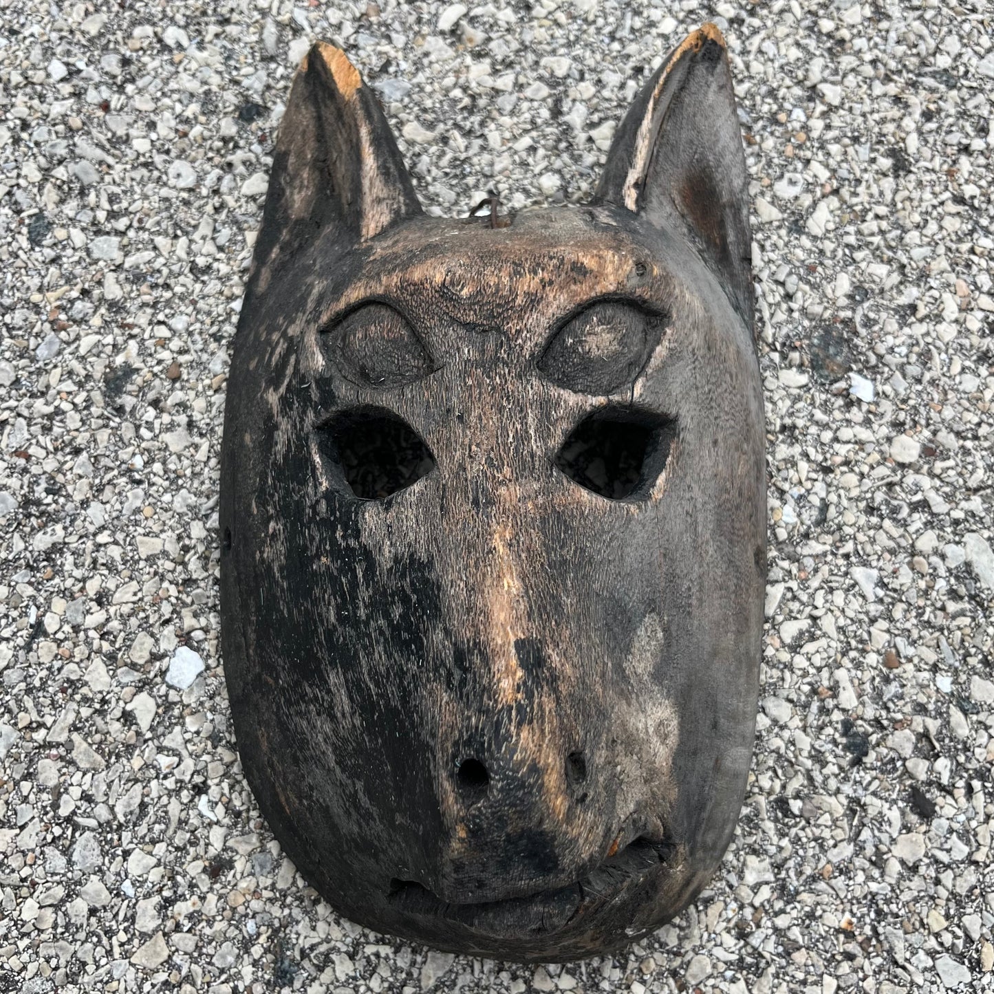 Vintage Mexican wolf mask.