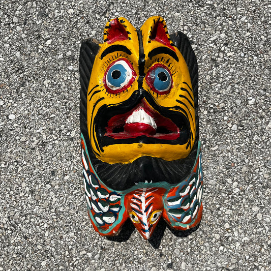 Vintage Decoritive Mexican jaguar mask.