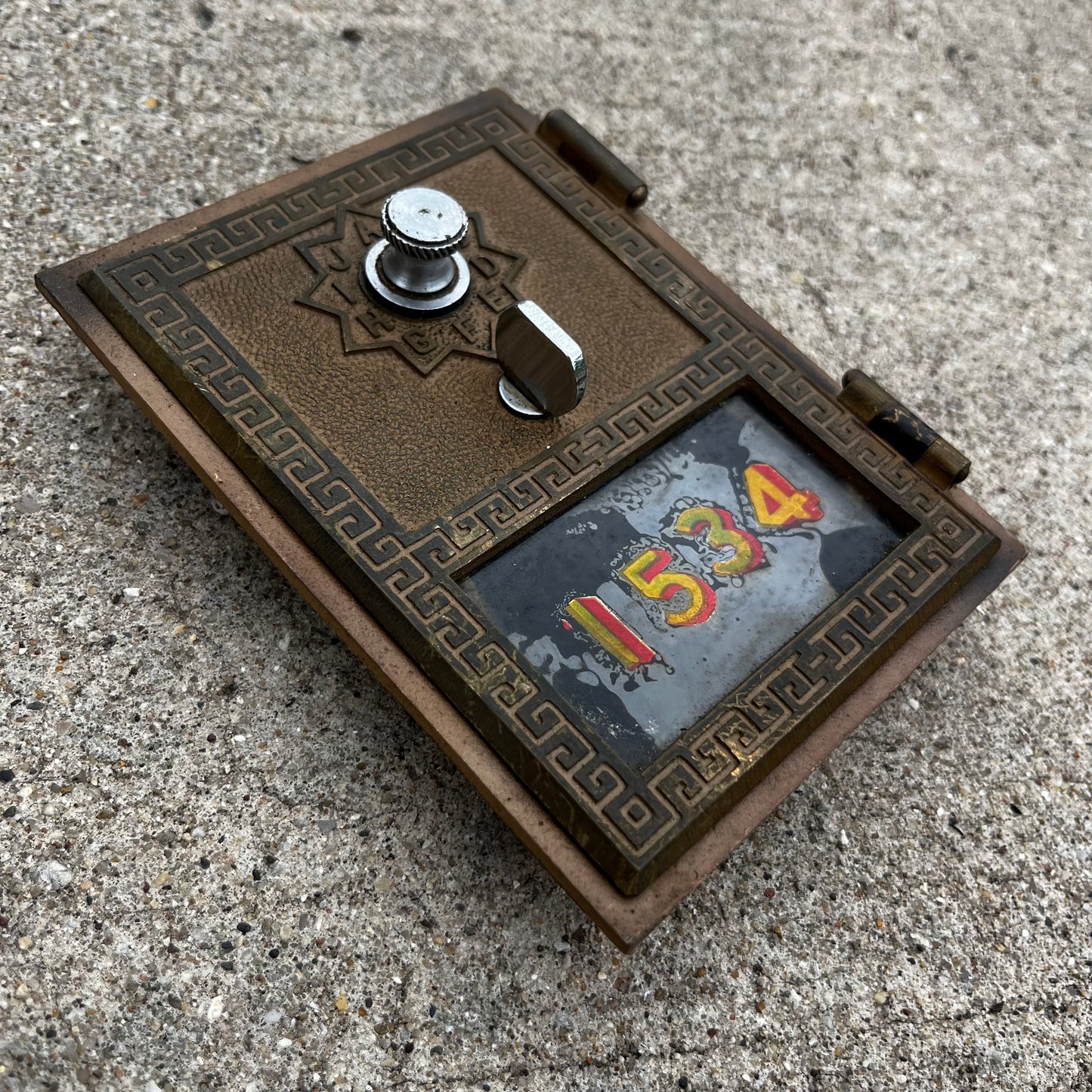 1957 U.S. P.O. Box door.