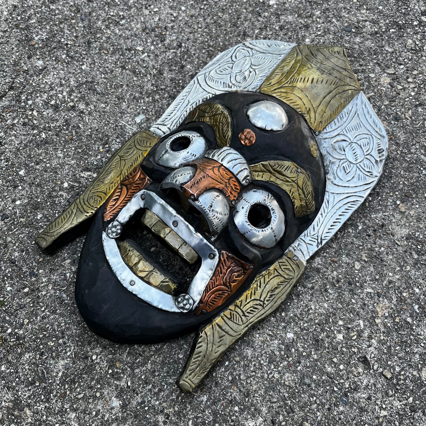 Vintage Tibetan Mahakala mask.