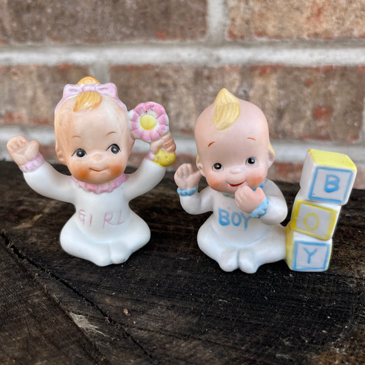Vintage Kewpie baby set.