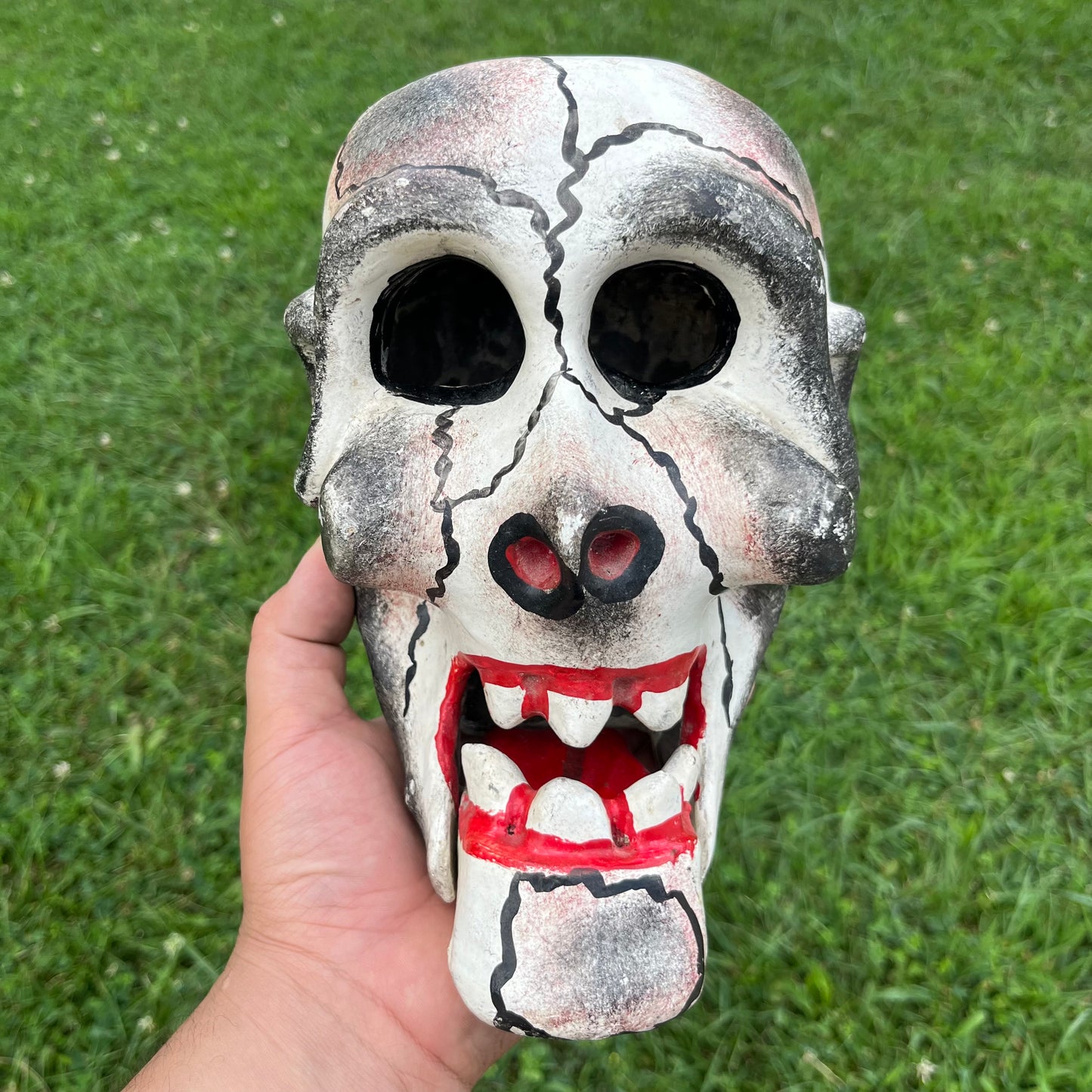 Vintage hand crafted skull mask.