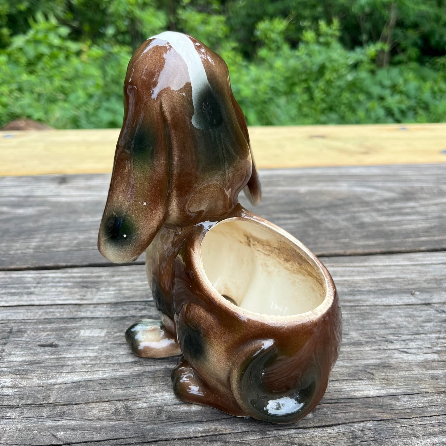 1960s “Get well soon”  pup planter.