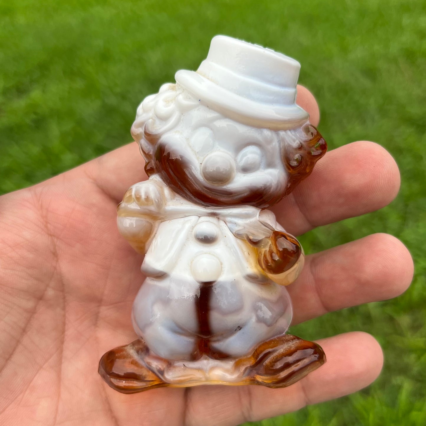 Vintage “Willy” mosser glass clown.