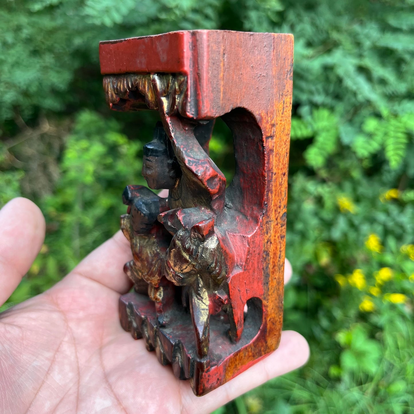Antique Chinese wood carving.