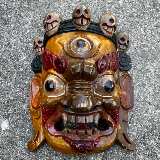 Vintage Nepali Bhairab Mahakala mask.