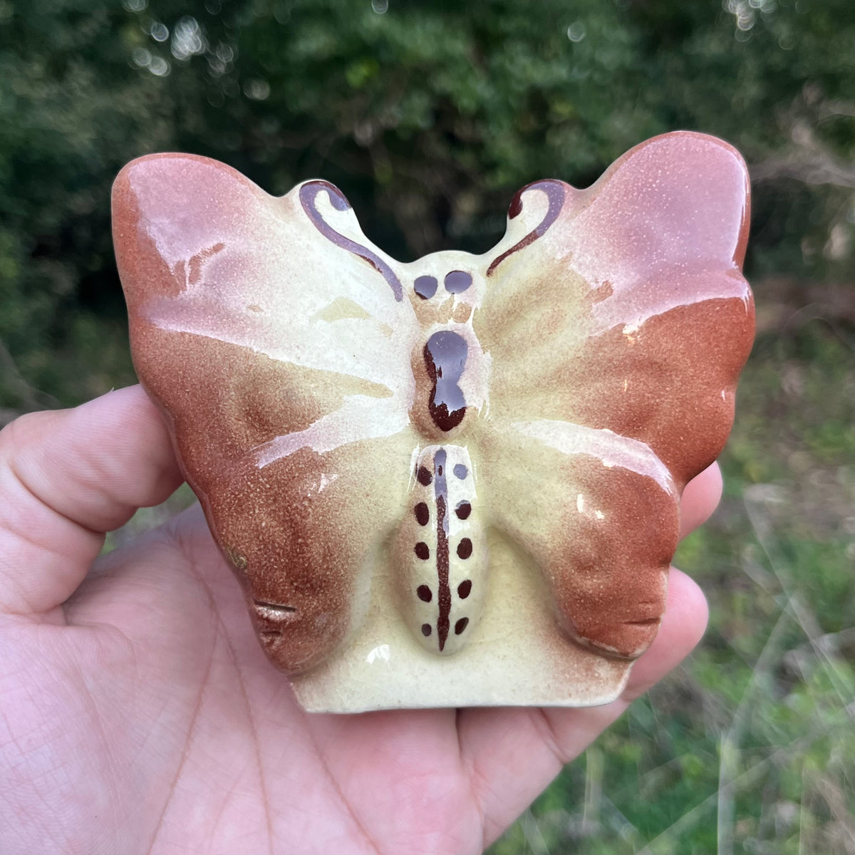 Vintage Butterfly wall pocket.